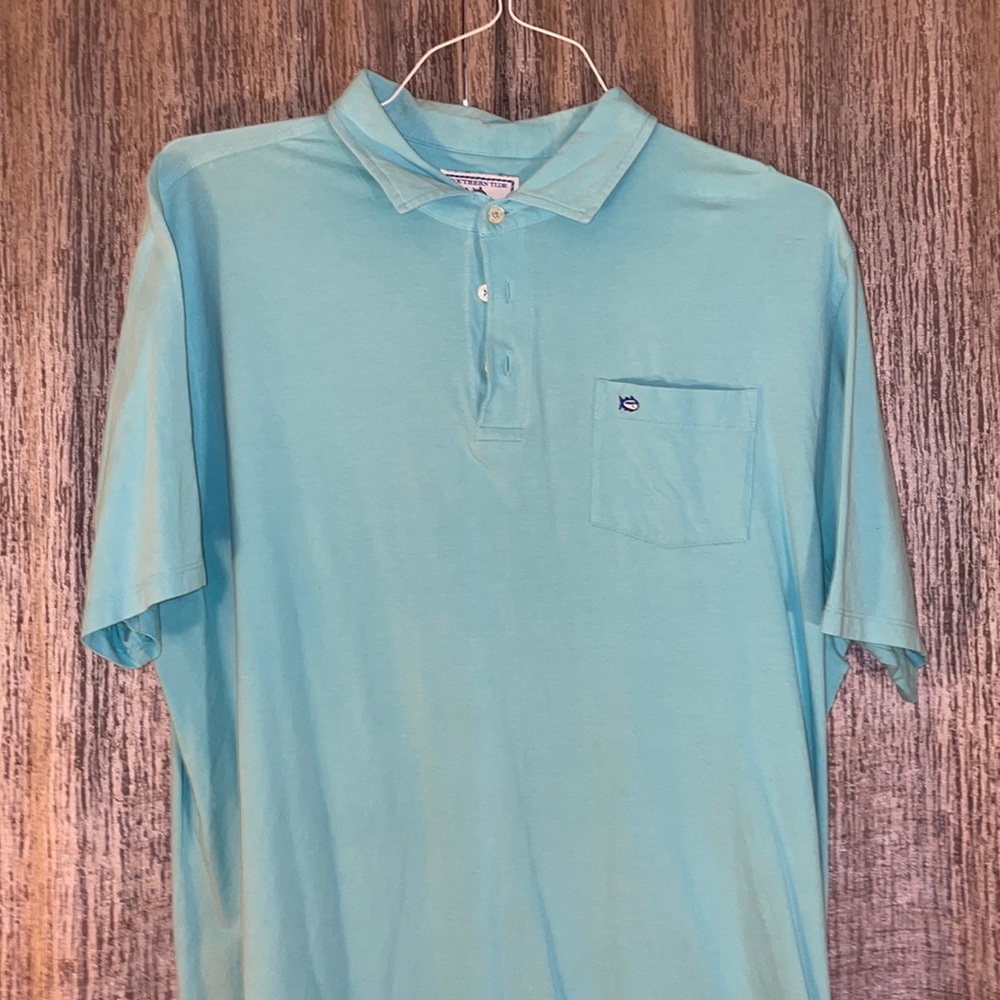 Southern tide blue polo